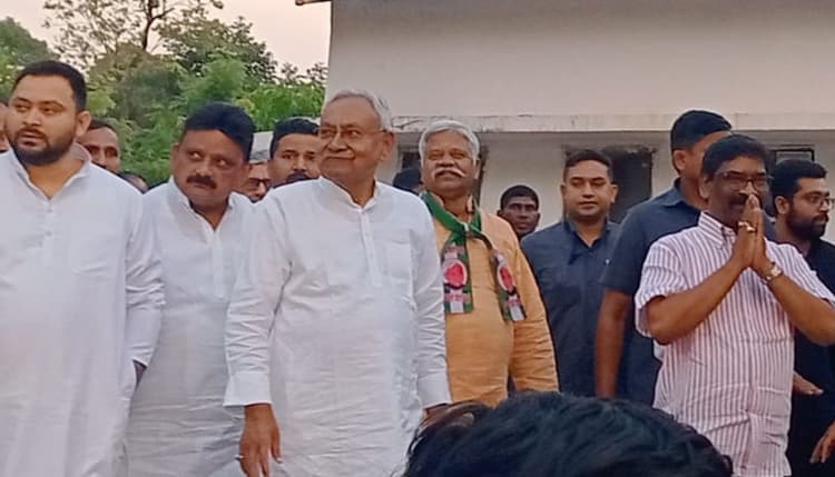 2024 में भाजपा को हराने के चुनावी अभियान पर रांची पहुंचे नीतीश कुमार, हेमंत सोरेन से मिलने के बाद कही ये बात