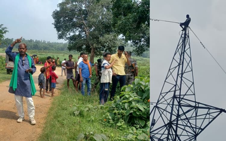 रांची में 133000 वोल्ट की सप्लाई वाले बिजली के टावर पर चढ़ा ईंट-भट्ठा मजदूर, पुलिस ने ऐसे उतारा
