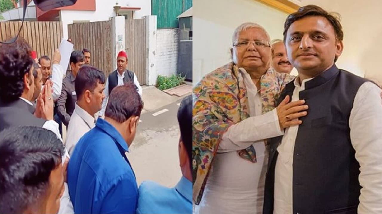 दिल्ली में लालू यादव से मिले अखिलेश यादव, मीसा भारती के आवास पहुंचकर सपा सुप्रीमो ने की मुलाकात