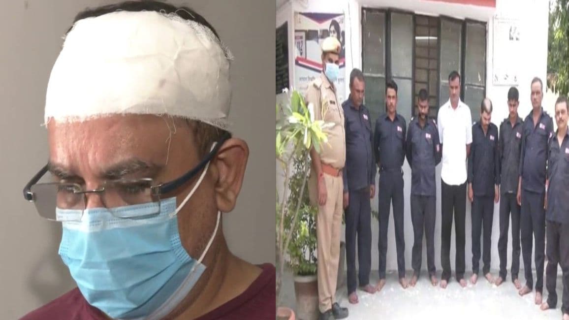 UP News: Noida की सोसायटी में गुंडागर्दी, सुरक्षा गार्डों ने रेजीडेंट को लाठियों से पीटा, आठ गिरफ्तार