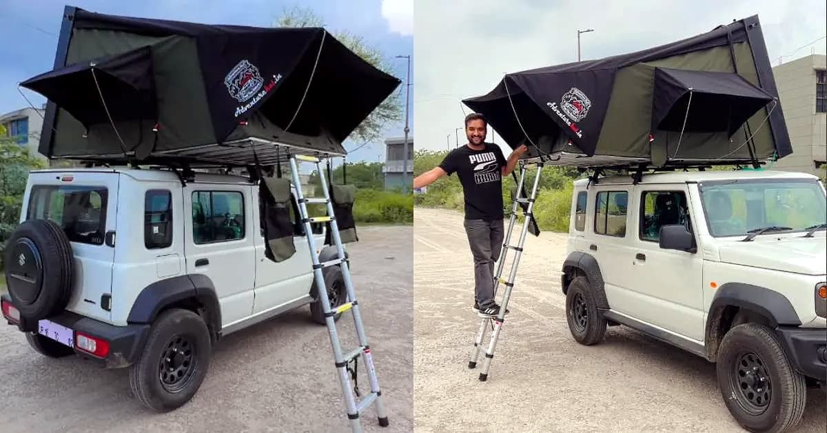 Video: Maruti Jimny की छत पर टेंट का वीडियो हुआ वायरल, लोगों ने कहा ये है असली ऑफ-रोडिंग Video: Maruti Jimny की छत पर टेंट का वीडियो हुआ वायरल, लोगों ने कहा ये है असली ऑफ-रोडिंग