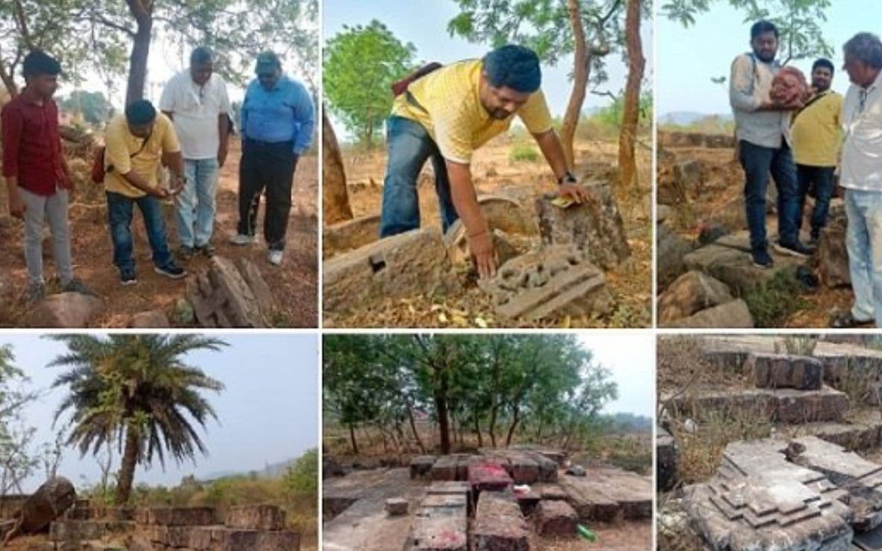 ओडिशा में चंडीखोले के समीप 13वीं सदी के मंदिर के अवशेष मिले