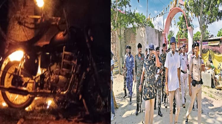 बिहार: दरभंगा में फिर मचा बवाल, झंडा लगाने के विवाद के बाद अब शव जलाने को लेकर हुई झड़प, पुलिस पर हमला