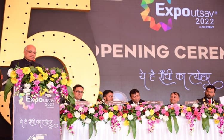 रांची के मोरहाबादी मैदान में हुआ एक्सपो उत्सव 2022 का आगाज, राज्यपाल ने कही ये बात