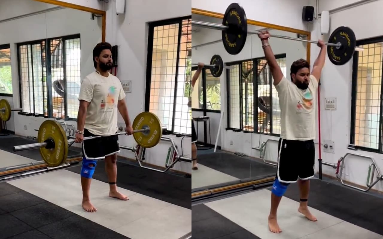 VIDEO: टीम इंडिया में वापसी के लिए कड़ी मेहनत कर रहे हैं Rishabh Pant, वेट लिफ्टिंग करते हुए आए नजर