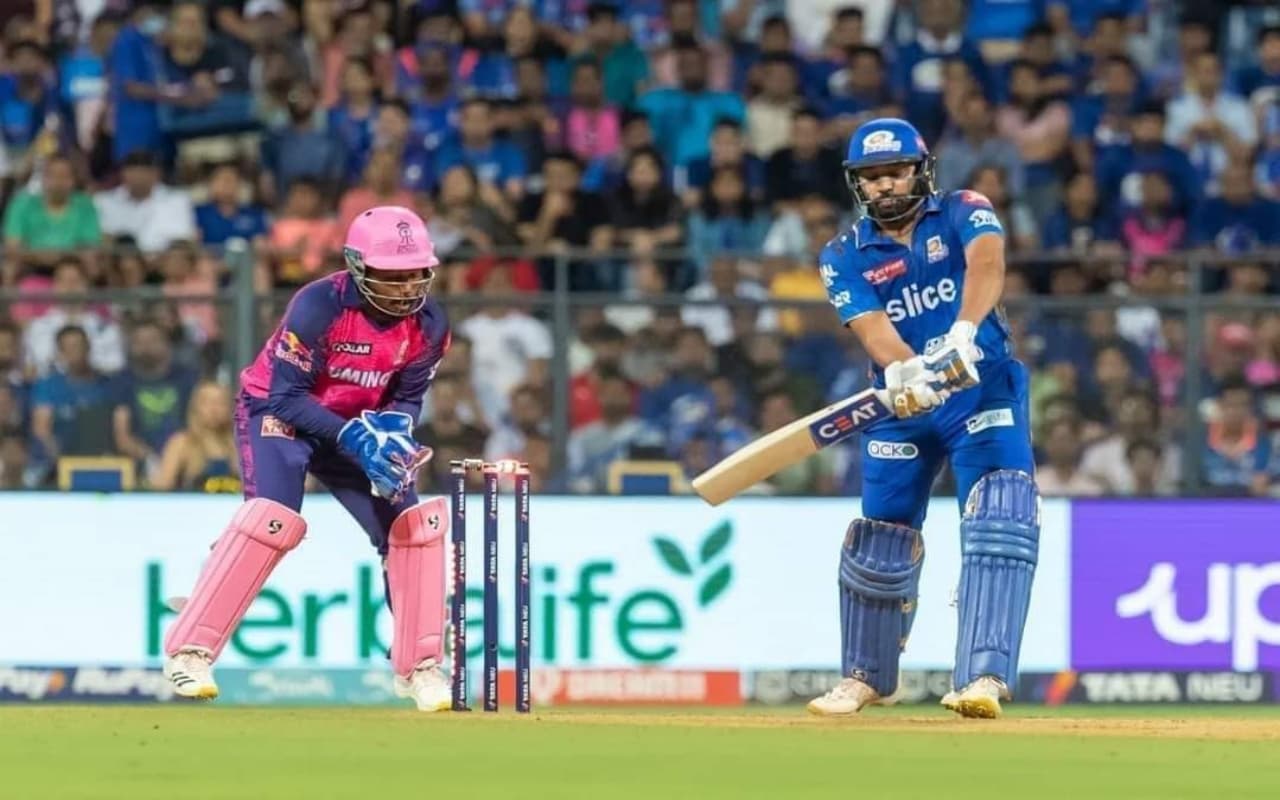 MI vs RR: क्या रोहित शर्मा के साथ हुई चीटिंग? गेंद से नहीं संजू सैमसन के ग्लव्स से गिरी थी गिल्लियां! VIDEO MI vs RR: क्या रोहित शर्मा के साथ हुई चीटिंग? गेंद से नहीं संजू सैमसन के ग्लव्स से गिरी थी गिल्लियां! VIDEO