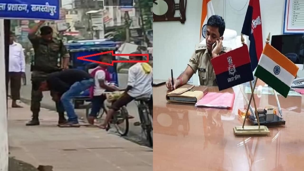 बिहार: समस्तीपुर में पुलिस ने बस से नीचे उतारकर युवक को बुरी तरह पीटा, जानें थूक चटवाने का क्यों किया प्रयास?