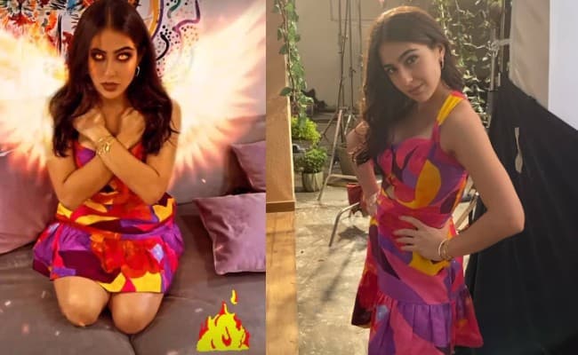 Sara Ali Khan ने डराया अपने फैंस को, डेविल के रूप में नजर आईं Saif Ali Khan की लाडली