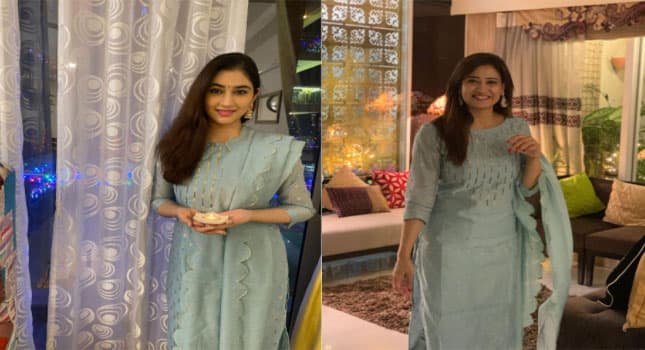 दीपावली पर एक ही तरह के ड्रेस में नजर आईं श्वेता तिवारी और दिशा परमार, जानें क्यों एक्ट्रेस ने पहनी एक तरह की आउटफिट