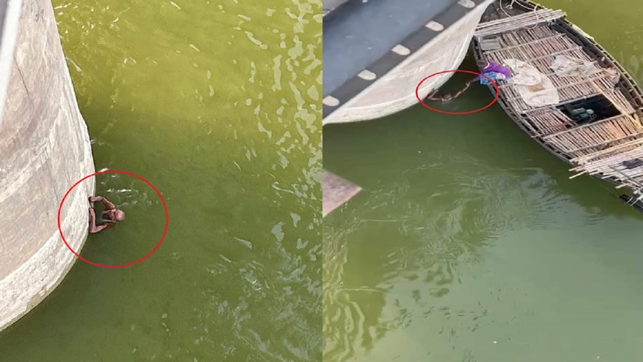 बिहार: भागलपुर में खुदकुशी करने विक्रमशिला सेतु से गंगा में कूदा अधेड़, नाविक को बुलाकर लोगों ने बचाई जान