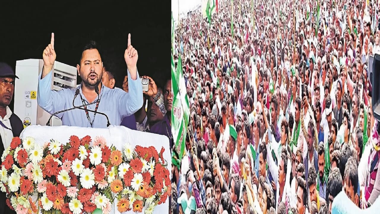 Bihar: 'हौ देखा, लालू के बेटा तेजस्वी..' कड़क धूप में दूर-दराज से आईं महिलाओं के बीच डिप्टी सीएम का क्रेज