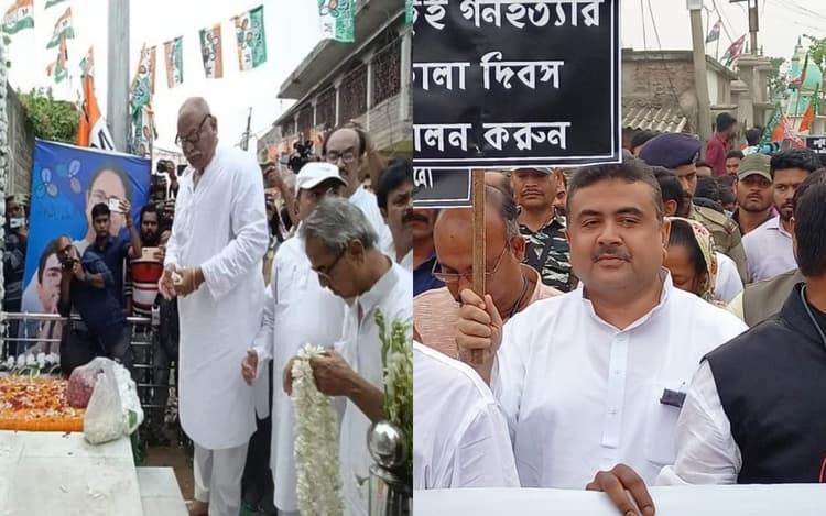 TMC-BJP ने शहीद बेदी पर दी श्रद्धांजलि, तृणमूल का वार- भाजपा राजनीति कर रही, बीजेपी ने कहा- सरकार निष्क्रिय