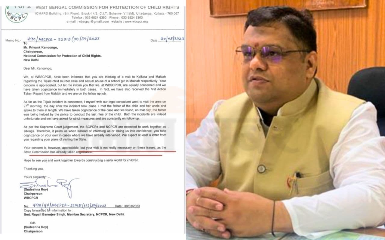 WB News: पश्चिम बंगाल बाल संरक्षण आयोग ने NCPCR को लिखी चिट्ठी- बच्ची की हत्या मामले में न करें बंगाल का दौरा