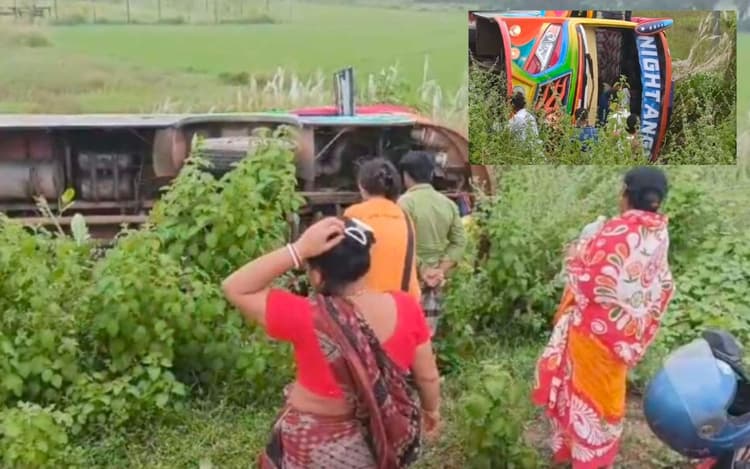 बंगाल: पुरी से टूरिस्ट को लेकर कोलकाता की ओर आ रही बस नारायणगढ़ में पलटी, 40 पर्यटक जख्मी
