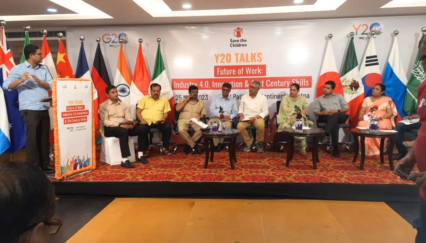 उद्योग 4.0, नवाचार और 21वीं सदी में कौशल पर पटना में Y-20 चौपाल उद्योग 4.0, नवाचार और 21वीं सदी में कौशल पर पटना में Y-20 चौपाल