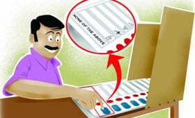 चुनाव में नोटा देगा राजनीतिक दलों को टक्कर
