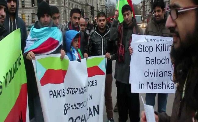 बलूचों ने पाकिस्तान में फिर किया प्रदर्शन, लगाए आजादी के नारे