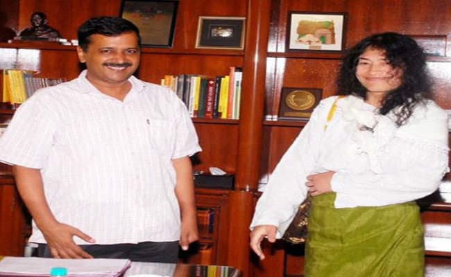 इरोम शर्मिला ने केजरीवाल से मुलाकात की
