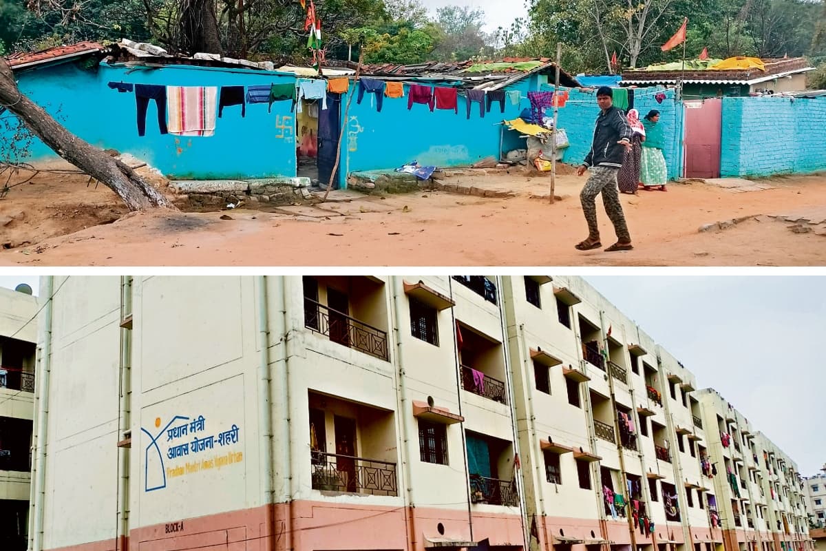 झोपड़ी छोड़ फ्लैट में जाने को तैयार नहीं लोग, रांची नगर निगम पिछले 3 साल से कर रहा प्रयास