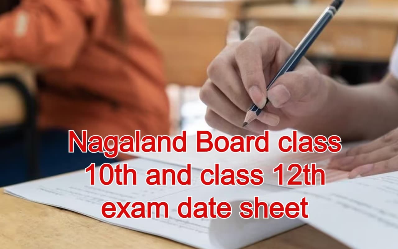 Nagaland Board Exam 2024: एनबीएसई कक्षा 10वीं और 12वीं परीक्षा की डेटशीट जारी, यहां से करें डाउनलोड Nagaland Board Exam 2024: एनबीएसई कक्षा 10वीं और 12वीं परीक्षा की डेटशीट जारी, यहां से करें डाउनलोड
