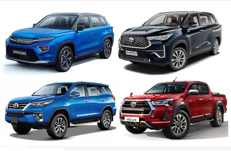 Toyota की कार खरीदने का कर रहे हैं प्लान? तो यहां मिलेगी सभी 11 मॉडल्स का पूरी डिटेल्स Toyota की कार खरीदने का कर रहे हैं प्लान? तो यहां मिलेगी सभी 11 मॉडल्स का पूरी डिटेल्स