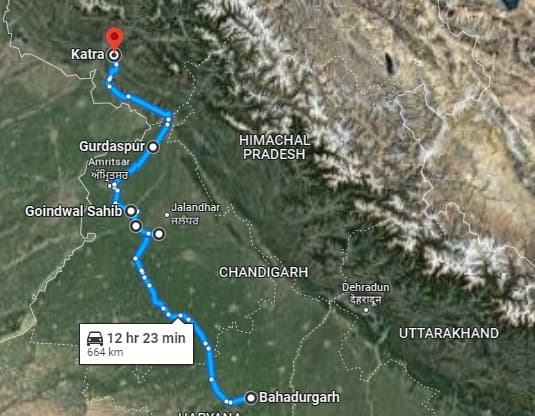 Delhi से कटरा बस 6 घंटे में, एक्सप्रेस वे जुड़ेगा हरियाणा के इस प्वाइंट से