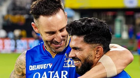 IPL 2024: फाफ डू प्लेसिस और ऋतुराज अभ्यास सत्र के दौरान मस्ती करते आए नजर