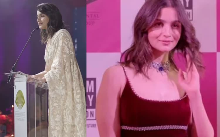 विदेश में देसी लुक में आलिया भट्ट ने होस्ट किया Hope Gala, रेड स्टाइलिश ड्रेस में भी छा गई एक्ट्रेस, देखें VIDEO