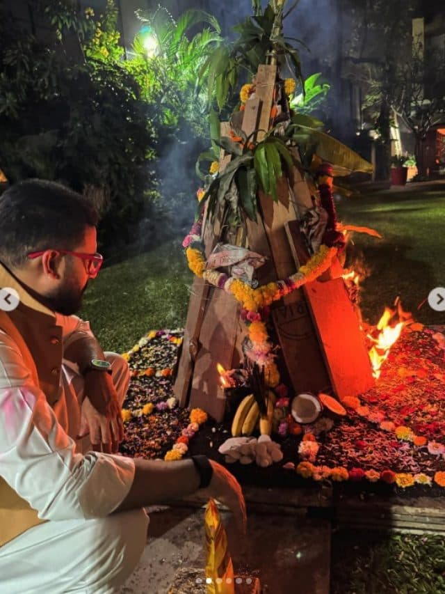 Holika Dahan 2024: Bachhan परिवार के घर जली होलिका, नव्या नवेली नंदा के साथ दिखी ऐश्वर्या और अभिषेक बच्चन