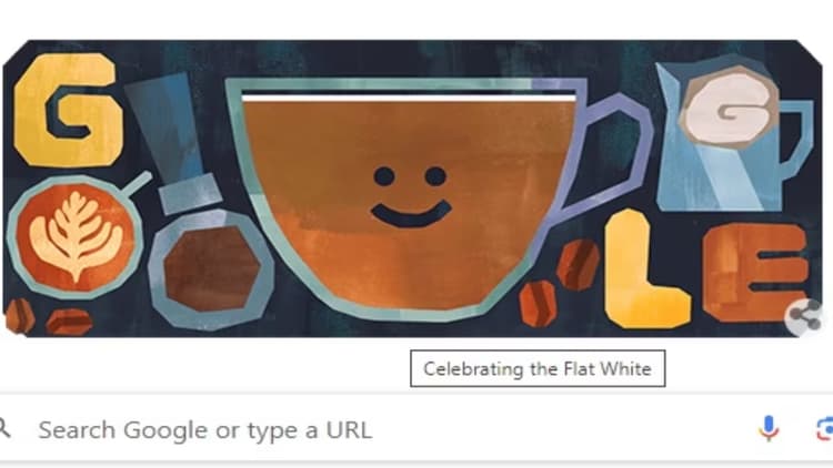 Google Doodle Flat White Coffee : आज का गूगल डूडल फ्लैट व्हाइट कॉफी डे के नाम, जानिए इसकी खूबियां और क्या है इतिहास