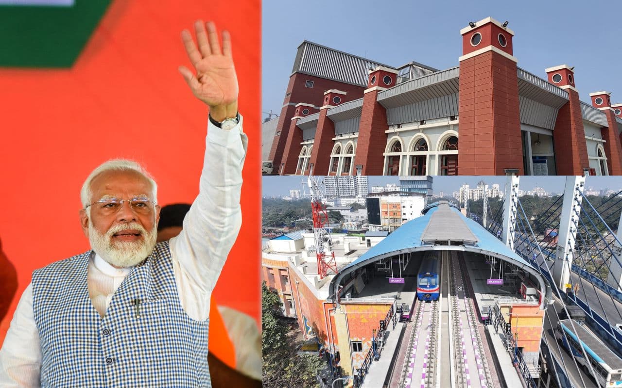 पीएम मोदी की सौगातें : कोलकाता में पहले अंडर रिवर मेट्रो को दिखाएंगे हरी झंडी, VIDEO में देखें सुहाना सफर पीएम मोदी की सौगातें : कोलकाता में पहले अंडर रिवर मेट्रो को दिखाएंगे हरी झंडी, VIDEO में देखें सुहाना सफर