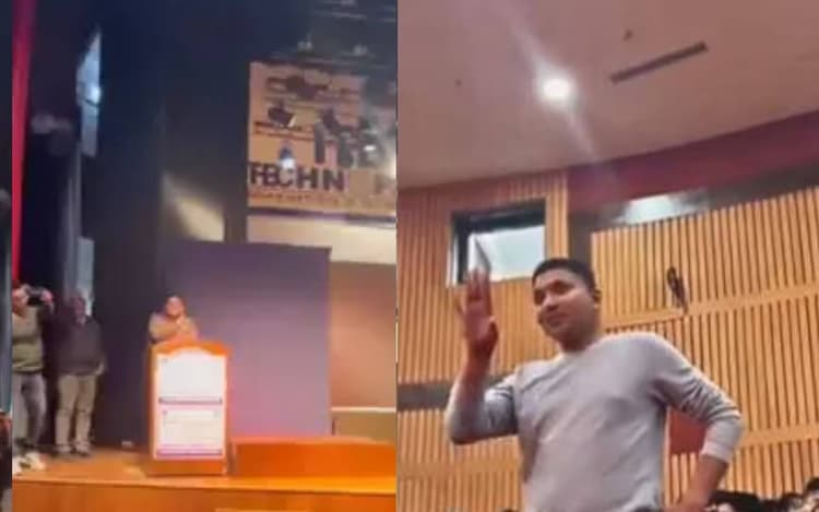 पुलिस अधिकारी से नशे को लेकर छात्र ने पूछ डाला ये सवाल, Video हो गया Viral