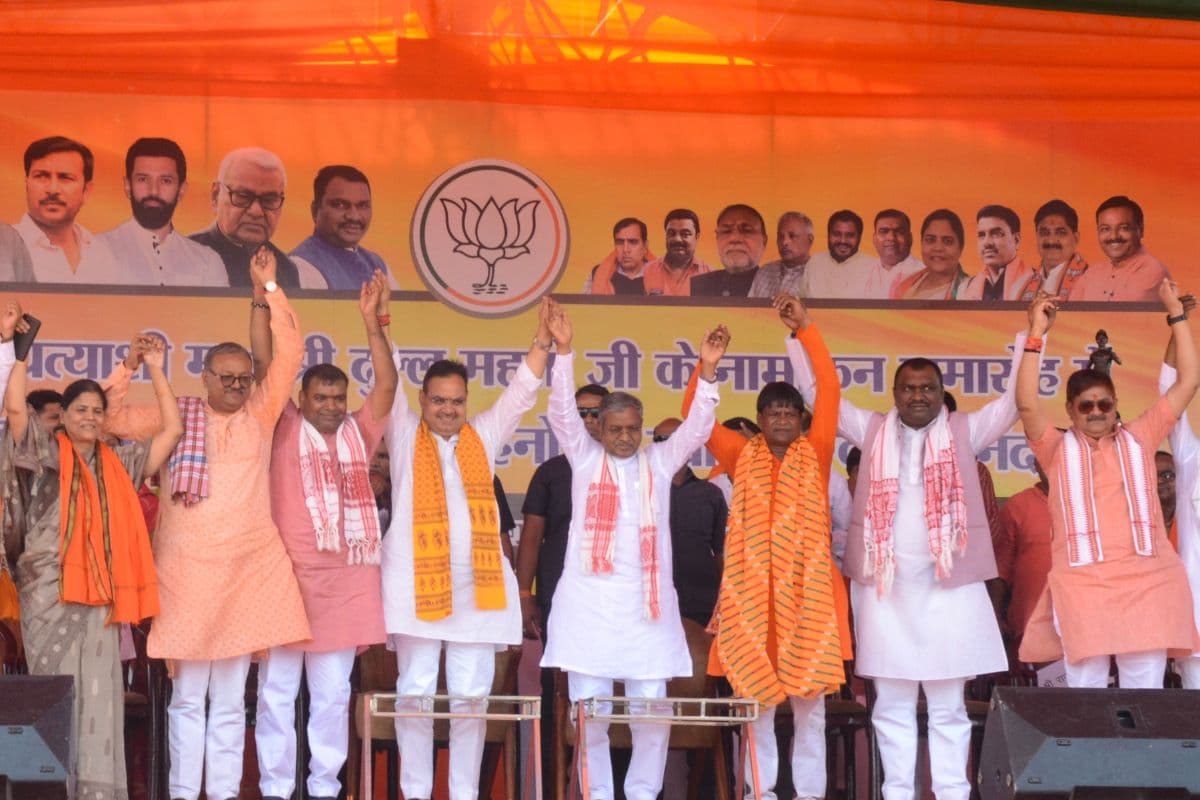 धनबाद से ढुलू महतो ने किया नामांकन, राजस्थान के सीएम भजनलाल शर्मा बोले, झारखंड में एनडीए को सौंपें सभी 14 सीटें