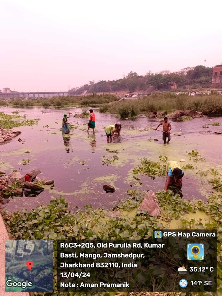 सुवर्णरेखा नदी के छठ घाटों की सफाई पूरी