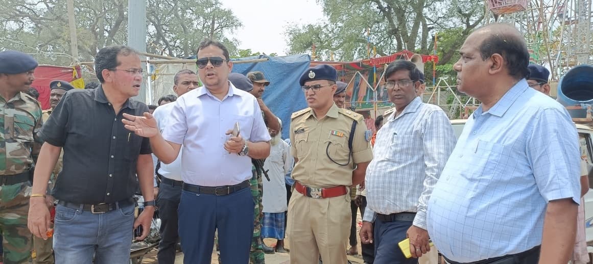 बसंतराय में लगे विशुआ मेला का डीसी व एसपी ने किया निरीक्षण