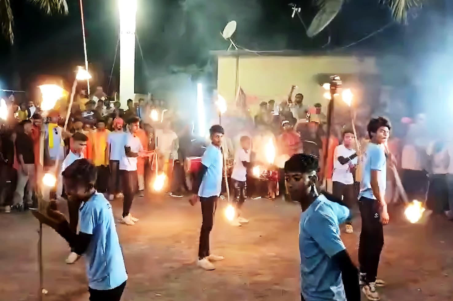 रामनवमी पर खिलाड़ियों ने करतब दिखाकर मोहा सबका मन