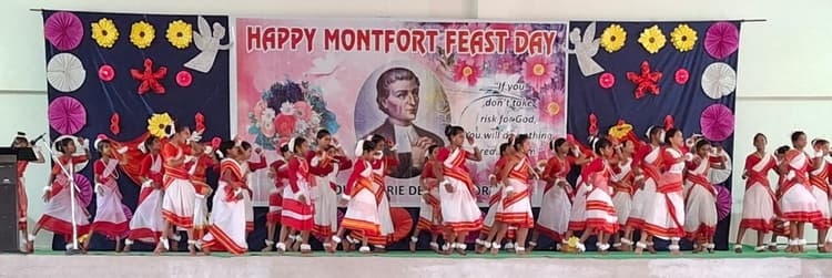 मोंटफोर्ट स्कूल में फीस्ट डे मनाया
