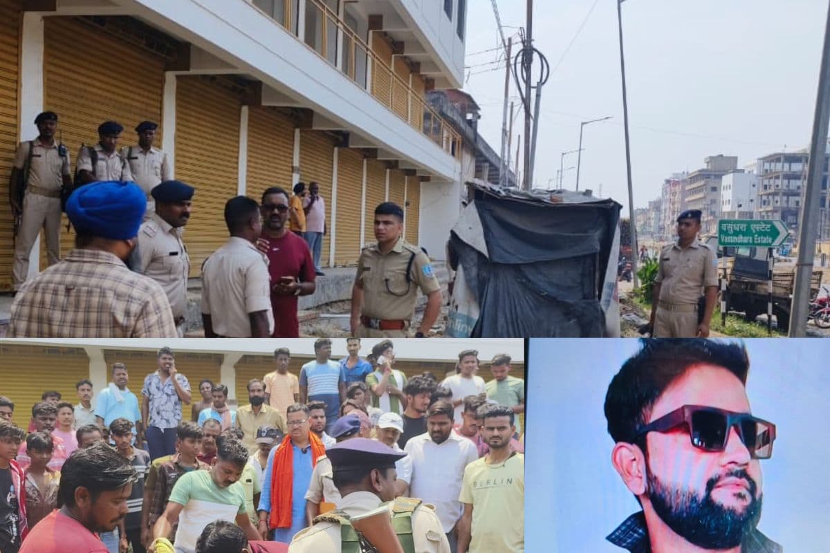 हत्या के बाद जांच करने पहुंची पुलिस