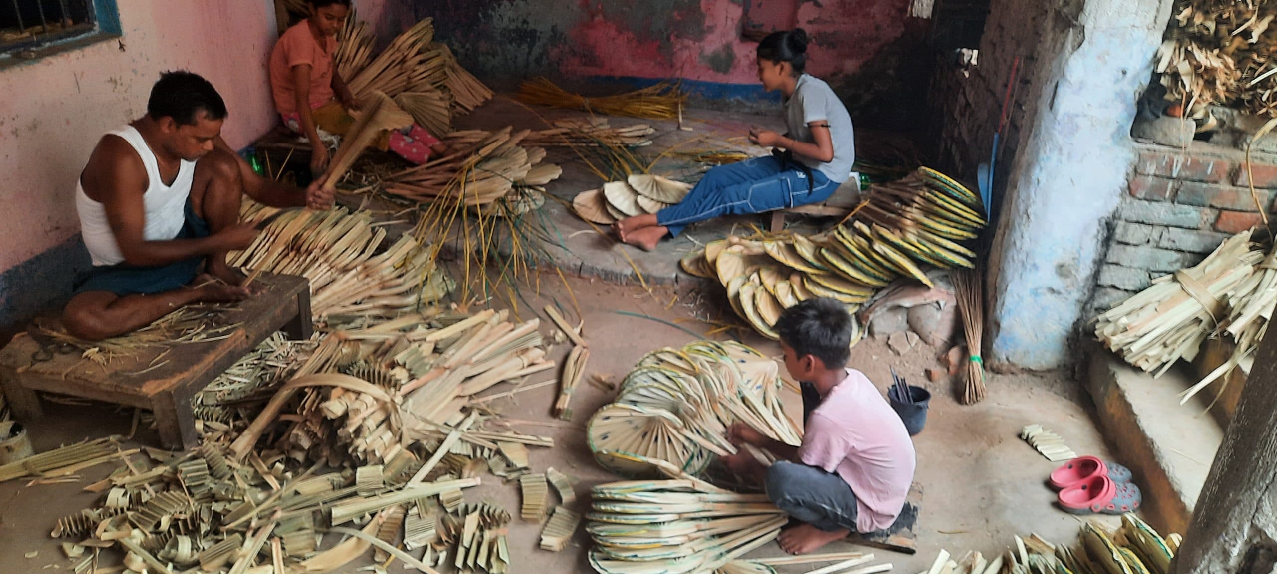 गया में ताड़ का पंखा