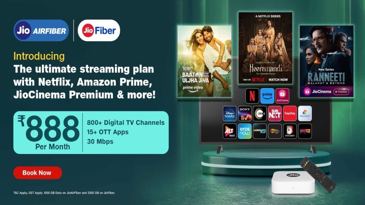 Reliance Jio New Plan: рдЬрд┐рдпреЛ рдиреЗ рд▓реЙрдиреНрдЪ рдХрд┐рдпрд╛ рдирдпрд╛ OTT рд╕реНрдЯреНрд░реАрдорд┐рдВрдЧ рдкреНрд▓рд╛рди, 888 рд░реБрдкрдпреЗ рдореЗрдВ рдорд┐рд▓реЗрдВрдЧреЗ 15 OTT рдРрдкреНрд╕