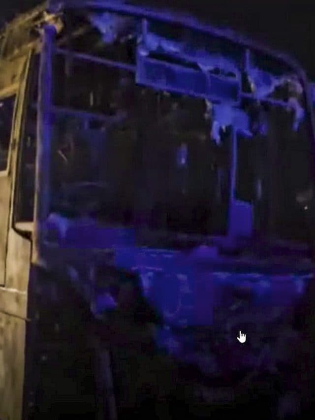 हरियाणा में बस में आग लगने से नौ लोगों की जलकर मौत, धू-धूकर जलने लगी पूरी बस