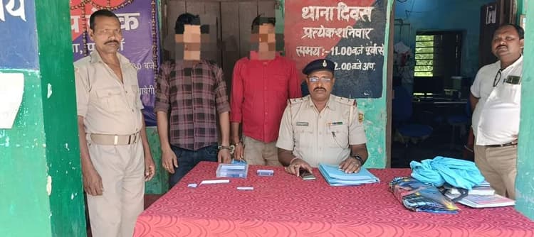 मकई खेत में स्मैक बिक्री का लेनदेन कर रहे दो तस्कर गिरफ्तार