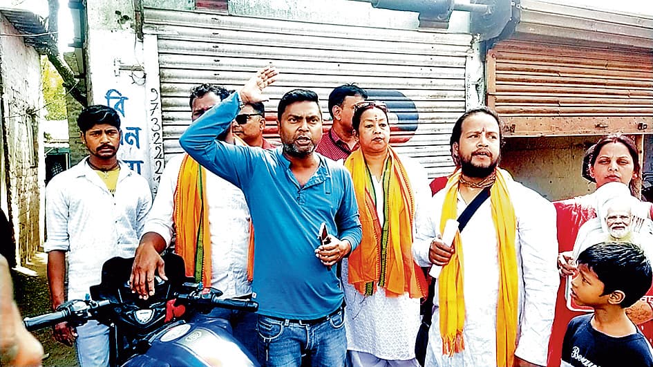 तृणमूल पर लगा भाजपा नेता पर गोली चलाने का आरोप