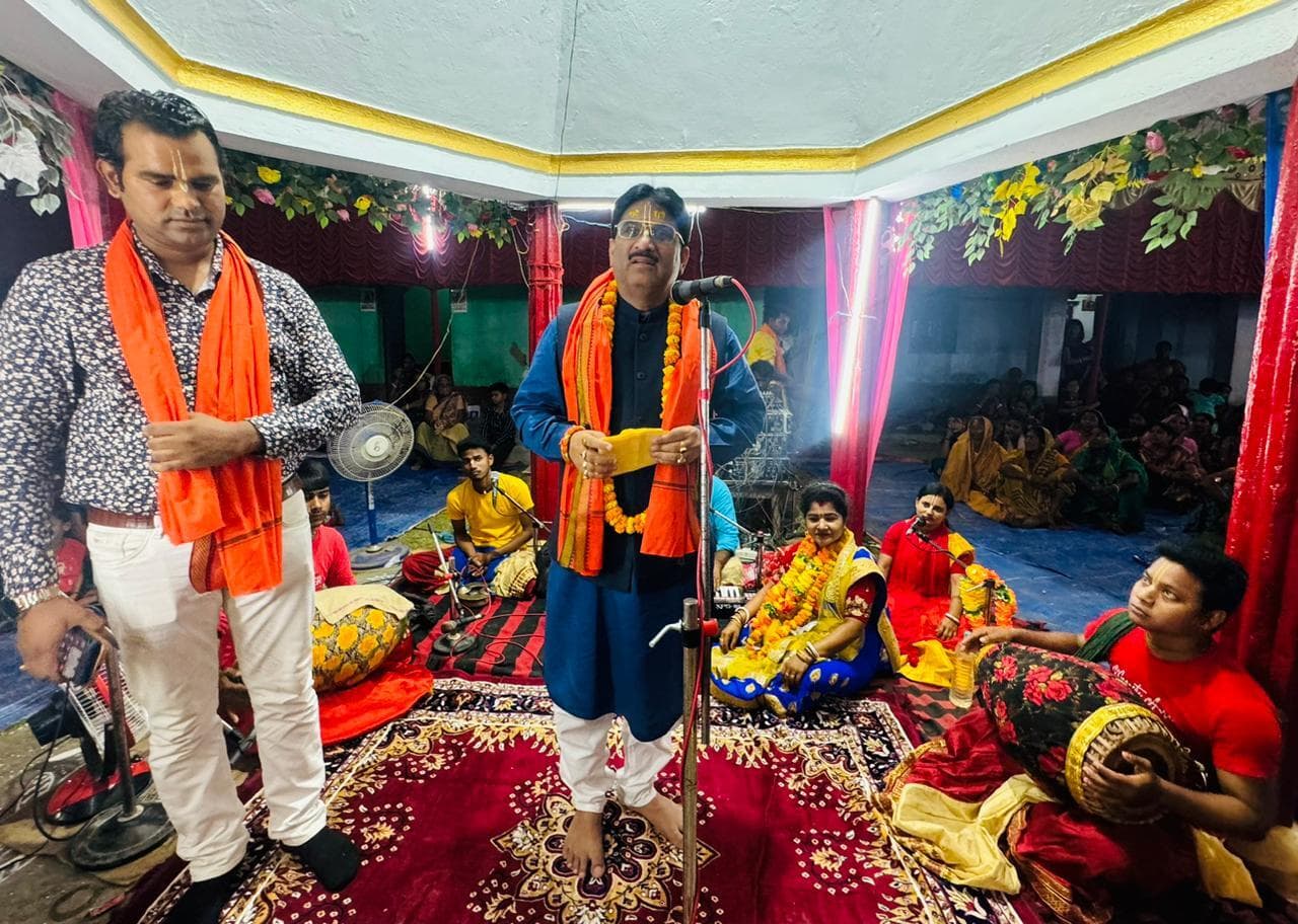 मुंडमाला में 24 प्रहर हरिनाम संकीर्तन का समापन