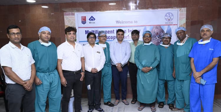 बीजीएच में दूरबीन विधि से हुआ लिगामेंट का सफल ऑपरेशन