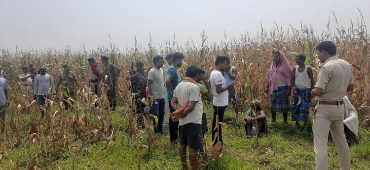 अर्धनग्न अवस्था में सिर कटी महिला की लाश बरामद, हत्या की गुत्थी सुलझाने डॉग स्क्वायड ने की जांच