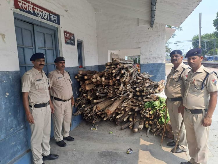 आसनसोल-वाराणसी पैसेंजर ट्रेन से 10 क्विंटल लकड़ी जब्त