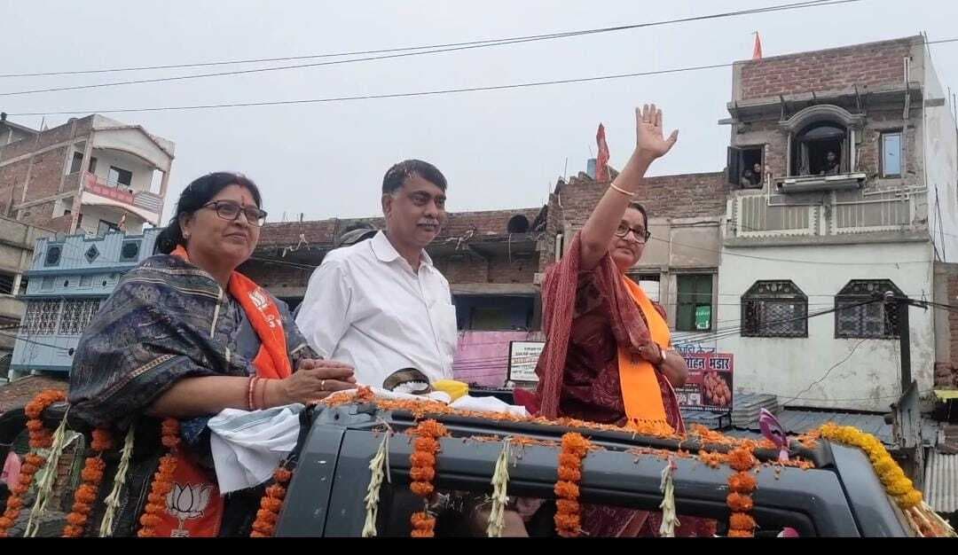 अन्नपूर्णा देवी किया रोड शो, दिखायी ताकत