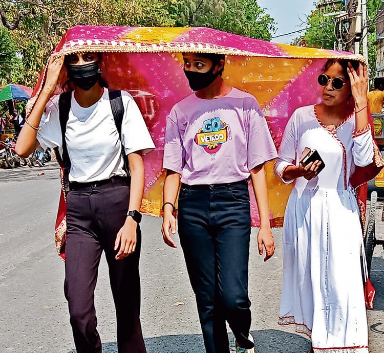 सुबह से ही निकल रही कड़ी धूप, दिनचर्या प्रभावित