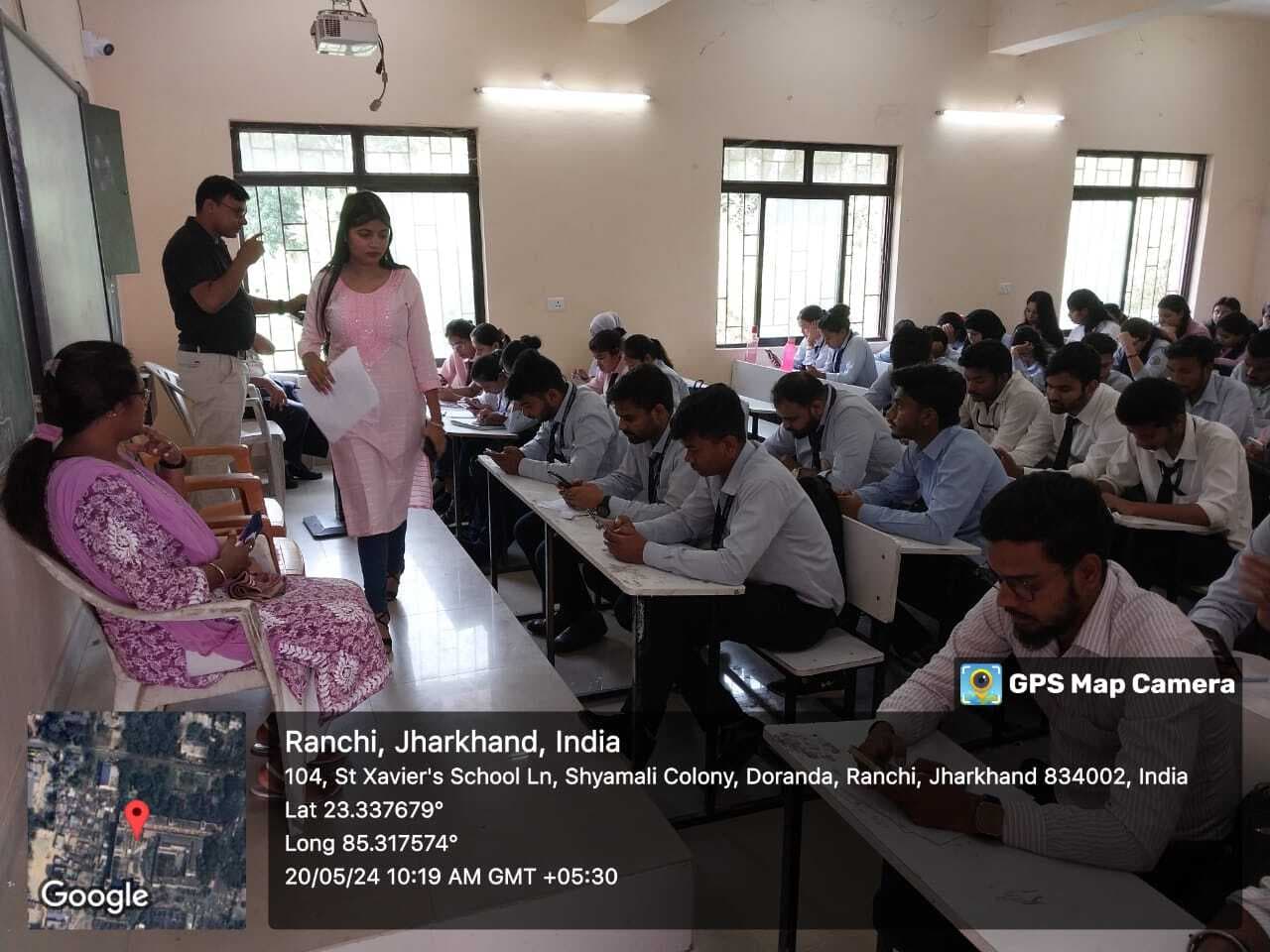 डोरंडा कॉलेज में मेगा प्लेसमेंट ड्राइव में 40 विद्यार्थियों का चयन